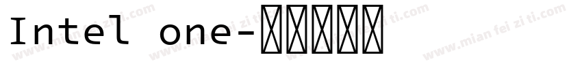 Intel one字体转换
